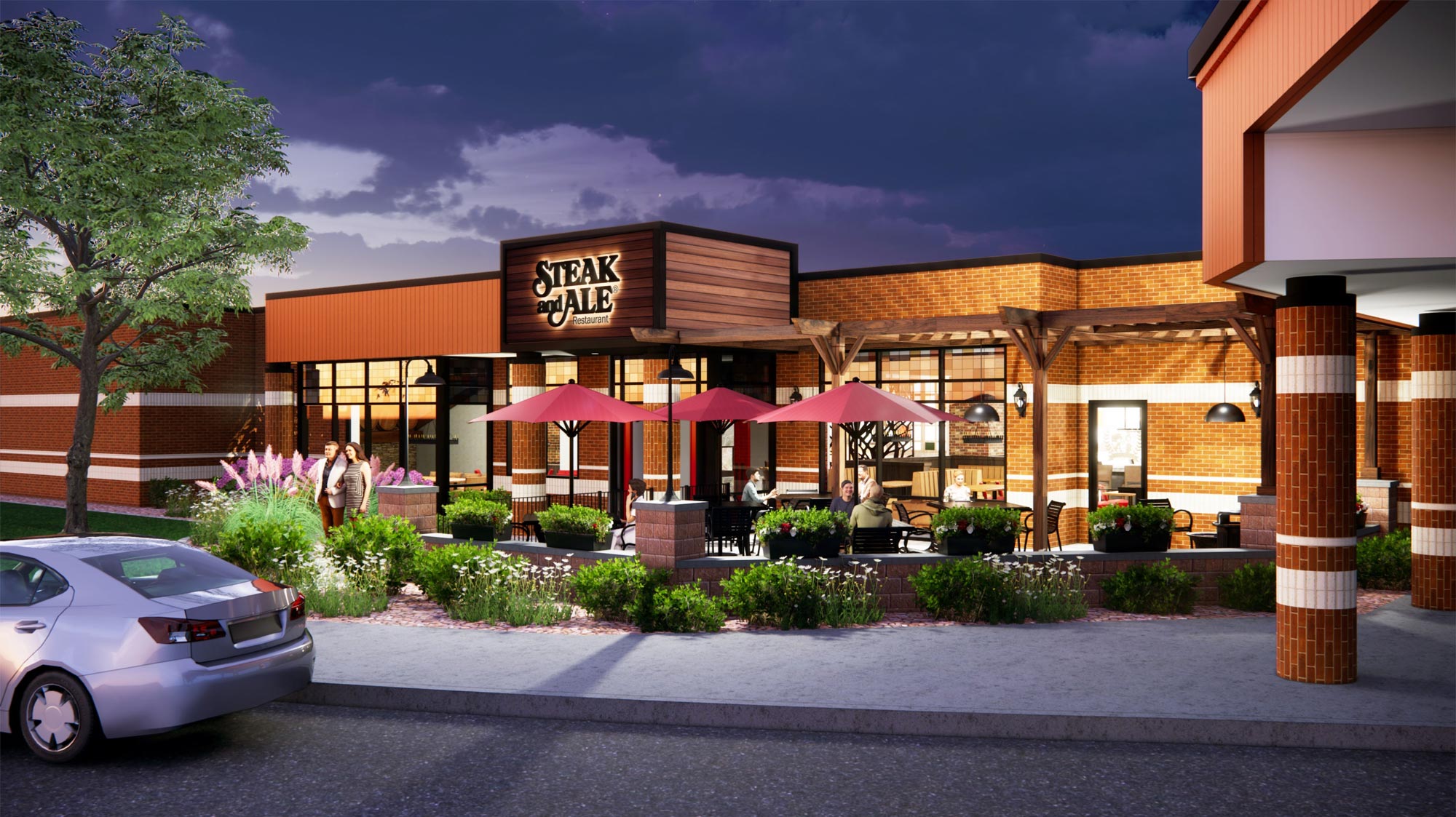 Steak and Ale | Exterior Rendering